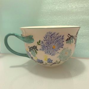 Anthropologie floral mug